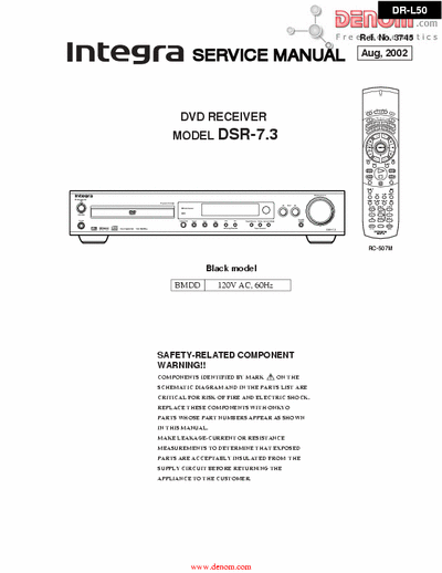 onkyo DSR-7.3 onkyo DSR-7.3 service manual